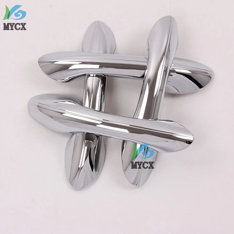 

Car Accessories For Hyundai Santafe 2019 ABS Chrome Carbon Fiber Door Handle Cover Trims Car Decoration Exterior Accessories