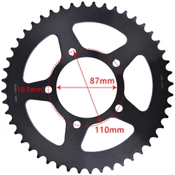 520 48T Rear Sprocket Gear Staring Wheels For Suzuki GS500 GS500E K1-K9 2 Cyl GS500F GS500H GS400 GS400E 54A SV400 SV GS 400 500