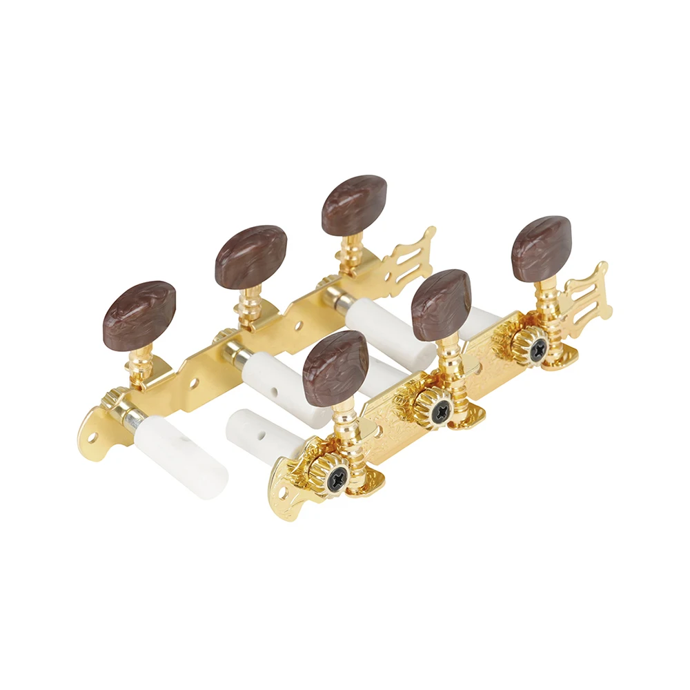 M MBAT Classical Guitar String Tuning Pegs Metal Open Machine Heads Tuner Keys Golden 3L3R Guitar Musical Instrument Accessories