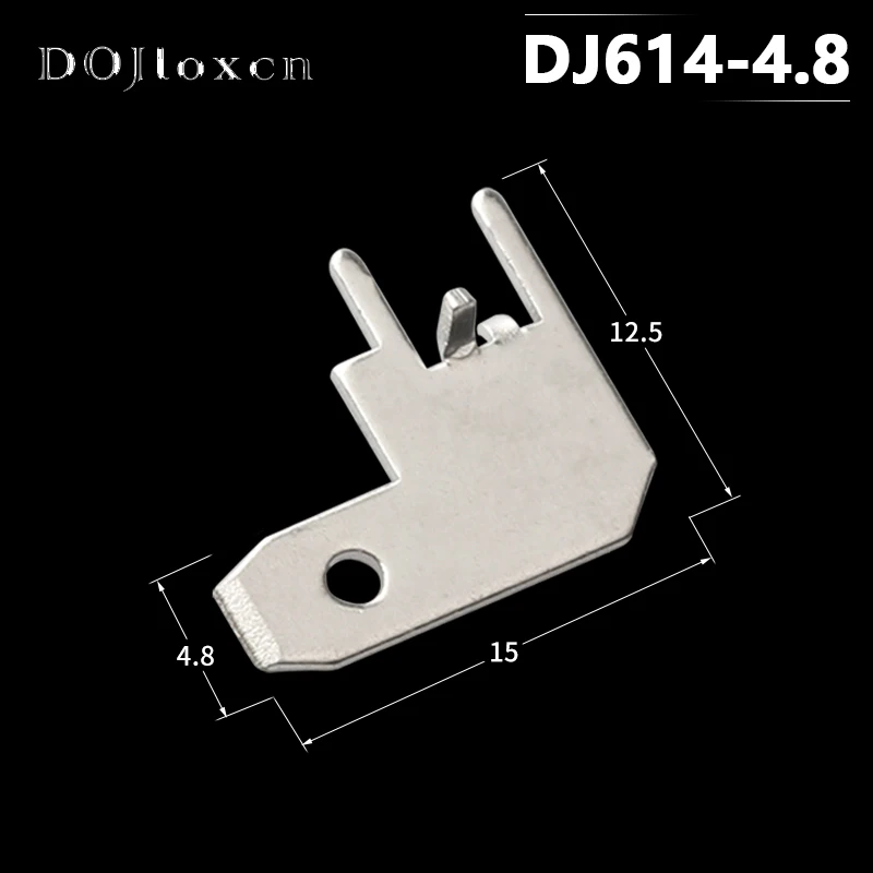 20/50/100/200/500 Pcs 2.8 4.8 7.8 9.5 MM 110 187 305 PCB Solder Tab Tin-Plated Brass Circuit Board Solder Terminall DJ610-2.8-5