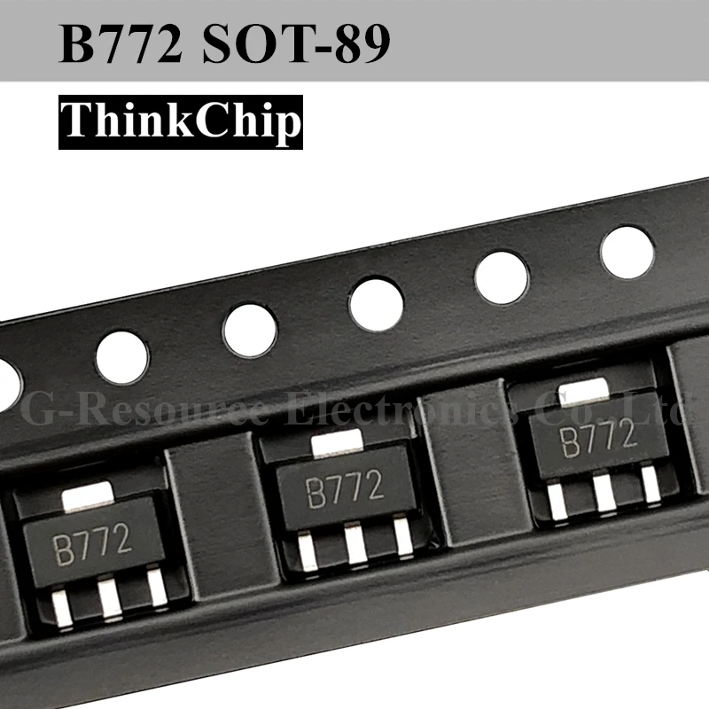 

(20 pcs) B772 SOT-89 2SB772 SMD PNP Triode MEDIUM POWER TRANSISTOR