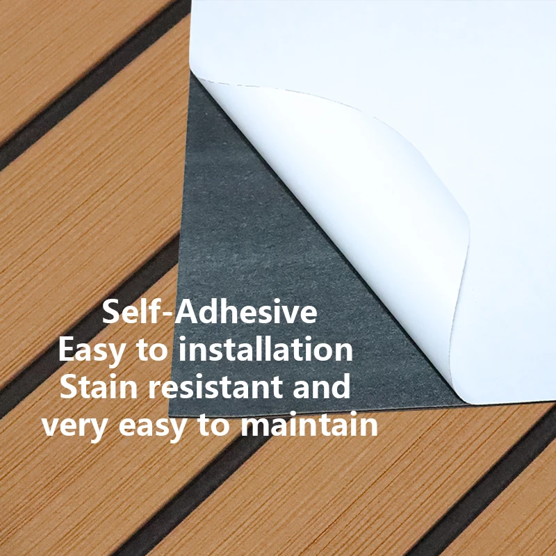 2023-2024 キーウェスト 219 FS クルーザー スイミングプラットフォーム コックピットマット EVA チーク風 デッキマット クルーズデッキ 防水フロアマット 自己粘着