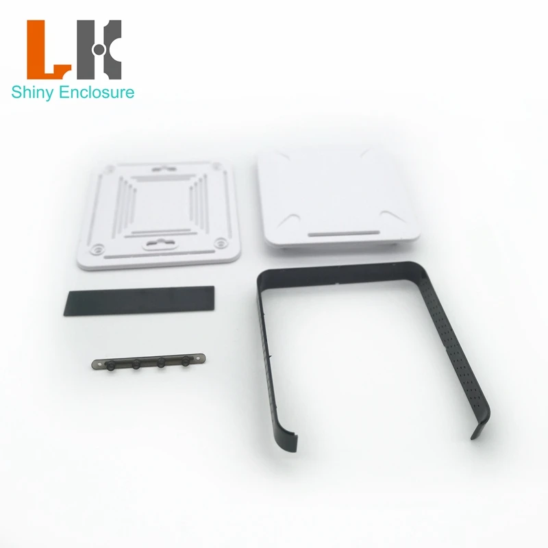 LK-R11 Plastic Wireless Router Distribution Enclosure Box Antenna Plastic Electronics Control Housing 120x120x25mm