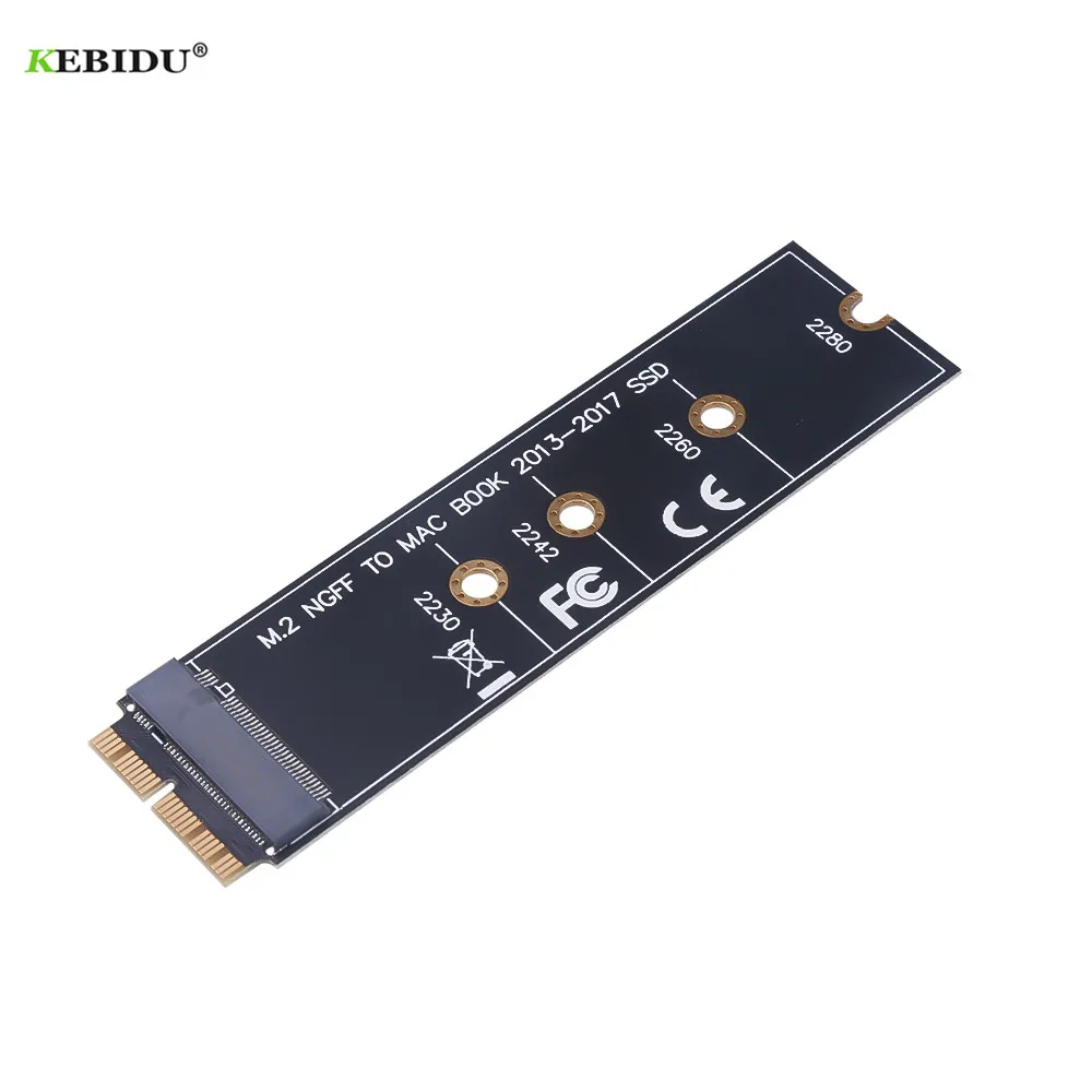 M.2 NGFF PCIe AHCI SSD Adapter Card for MACBOOK Air 2013 2014 2015 2017 A1465 A1466 Pro A1398 A1502 A1419 2230-2280 SSD M2