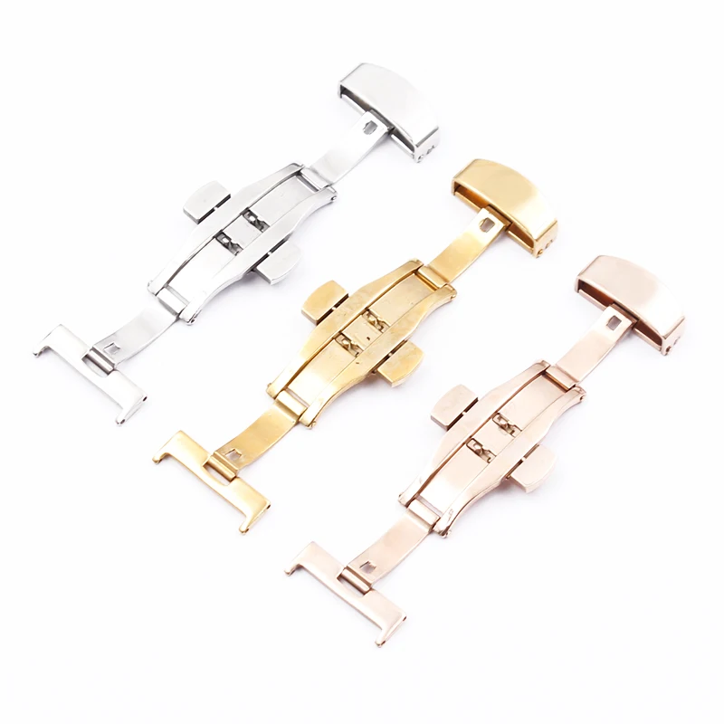 Watch Accessories   for Tissot Library T035/T41/T17/T640 Leather Strap Butterfly Buckle Belt Buckle Buckle