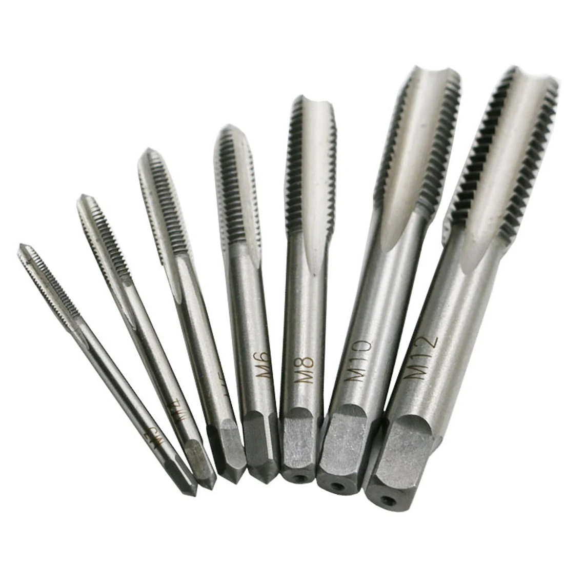 Metric Thread Twist Bit Wrench Set M3-M12 7pcs/M3-M8 5pcs Hand Drill Bit Set Hand Tapping Tools