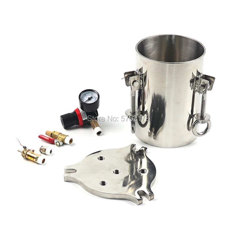 BOYEE 304 dispensing bucket Liquid glue dispensing stainless steel pressure tank 1L 2L 5L 10L 20L 30L 40L 50L 60L 80L 100L