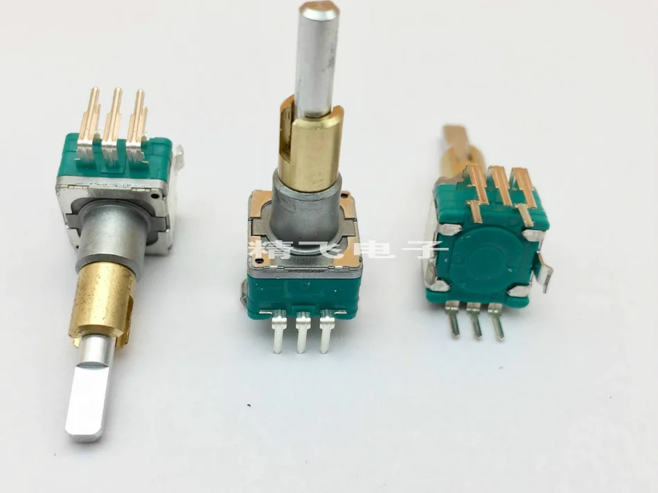 100% NEW Original 1PCS EC11EBB24C03 Dual Axis Encoder with Switch 30 Positioning Number 15 Pulse Point Handle 25mm