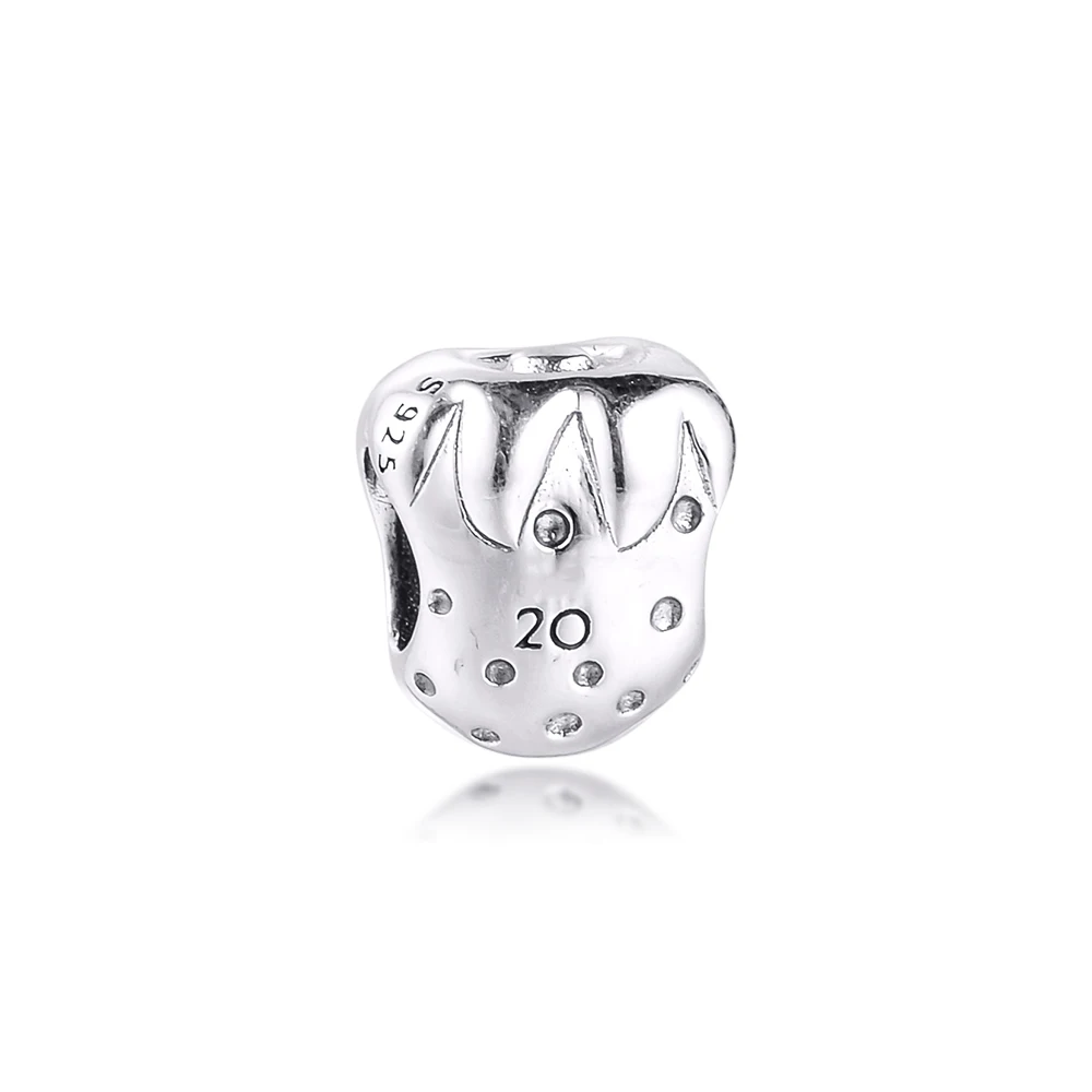 

20th anniversary Strawberry acsesoris for women Sterling Silver Jewelry Fits Original Bracelets Silver Bead For Jewelry Making