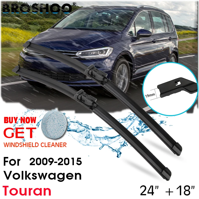 

Car Wiper Blade Front Window Windscreen Windshield Wipers Blades Arm Auto Accessories For Volkswagen Touran 24"+18" 2009-2015