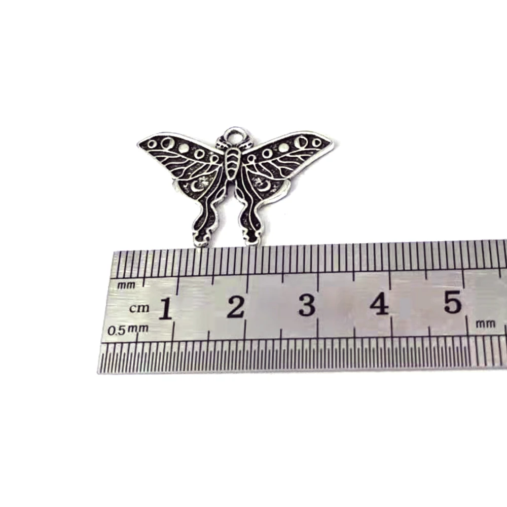 5pcs new moon lunar moth pendant charm for DIY women man Accessories