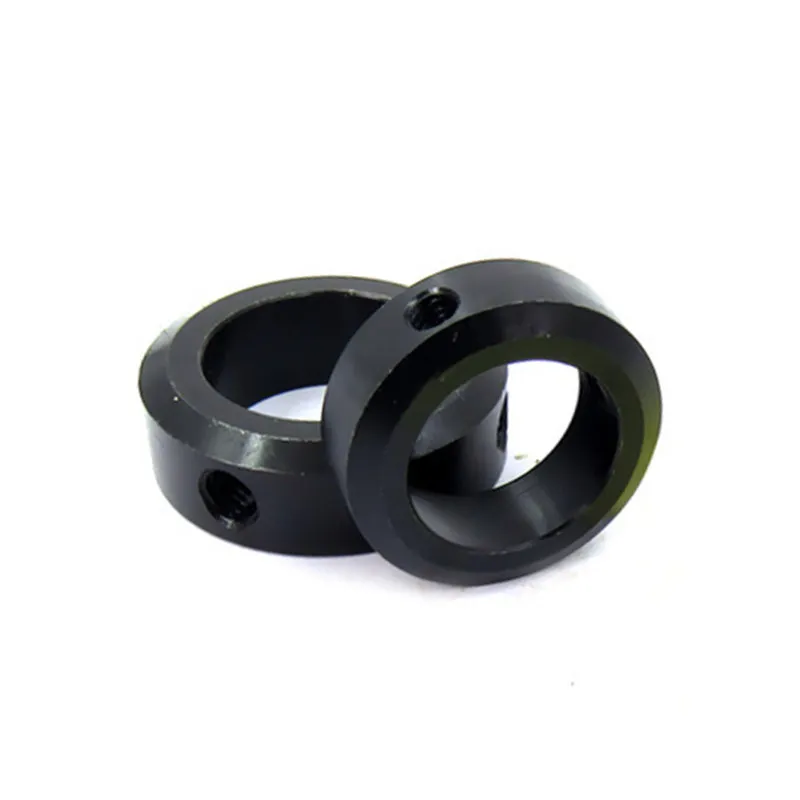 Anillo de retención SOH / SOC 45 #, 10 piezas, acero al carbono/tornillo de aleación de aluminio, anillo espaciador de collar de eje de aluminio