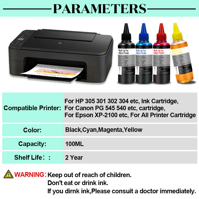 Inkt Navulling Kit Voor Hp Canon Epson Cartridge & Printer Inkt Inkt Compatibel Ecotank Inkt Alle Deskjet Printer Inkt & Cartridges