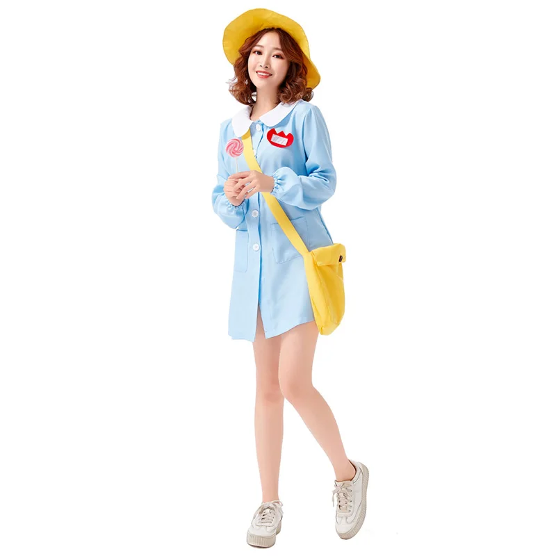 Halloween Costumes For Women Kindergarten JK Mother Daughter Matching Cloth Cute Pink Baby Blue Dress Anime Cosplay Family Party