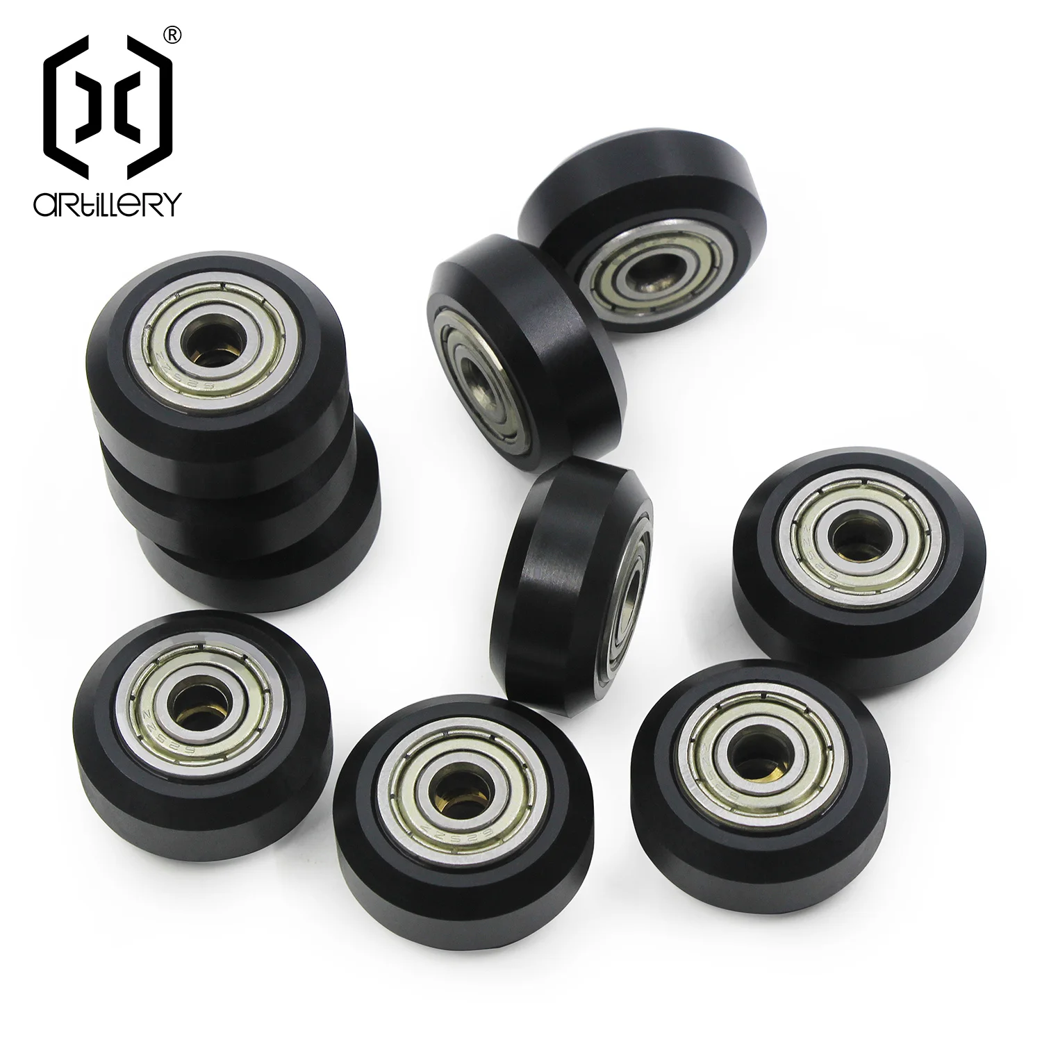 Artillery 3d Printer Spare Parts V-Wheels Bearing Pulley Outer Diameter 24mm Inner  5mm for Hornet/Genius Pro/SW-X1/x2