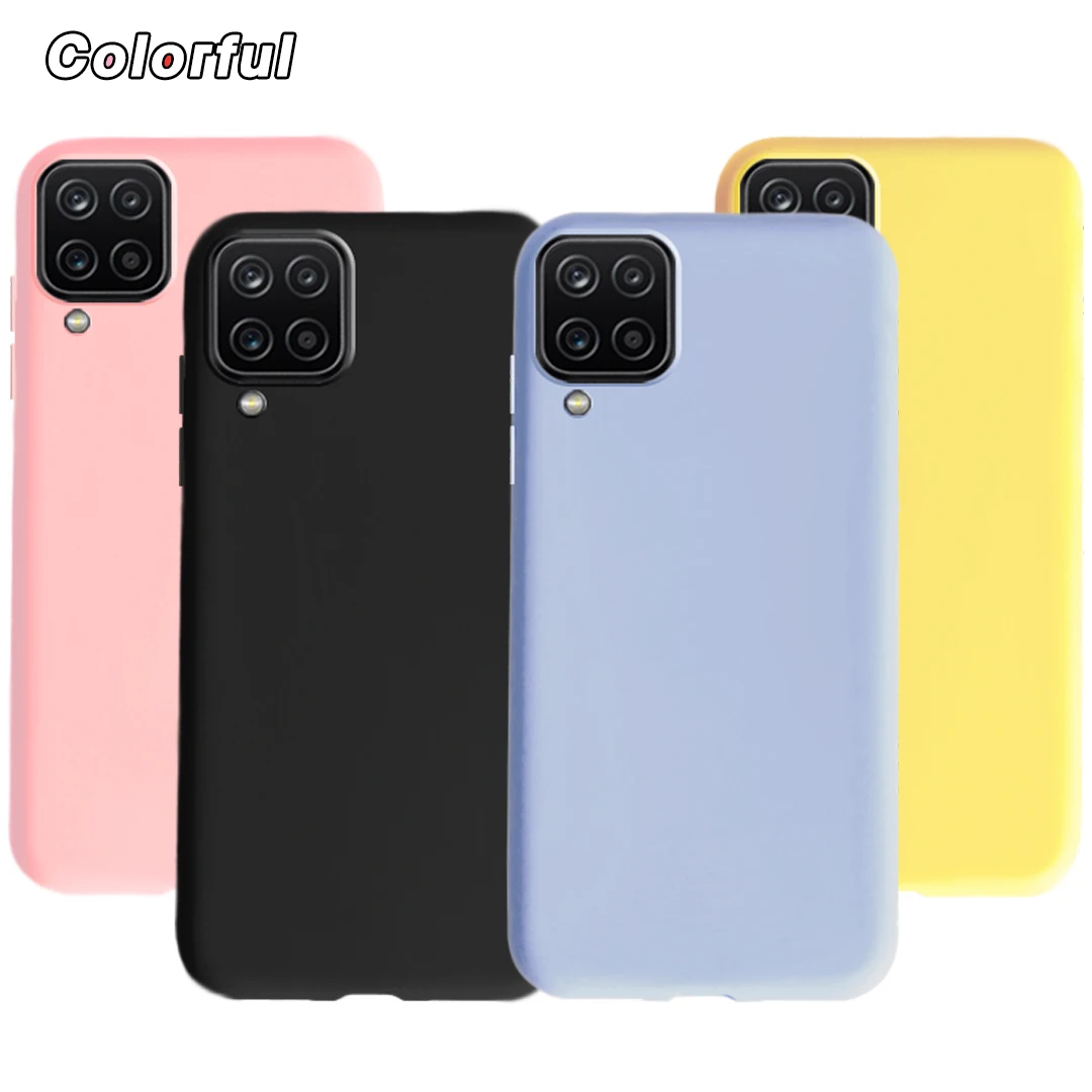 For Samsung Galaxy A12 Case Silicone Soft Matte Back Phone Cover For On Samsung A12 A 12 SM-A125F Samsung A42 5G SM-A426B Cases