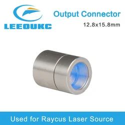 LEEOUKC-conector de salida láser de fibra, Grupo de lentes protectora para fuente de alimentación de fibra Raycus, cabezal de corte láser de fibra WSX