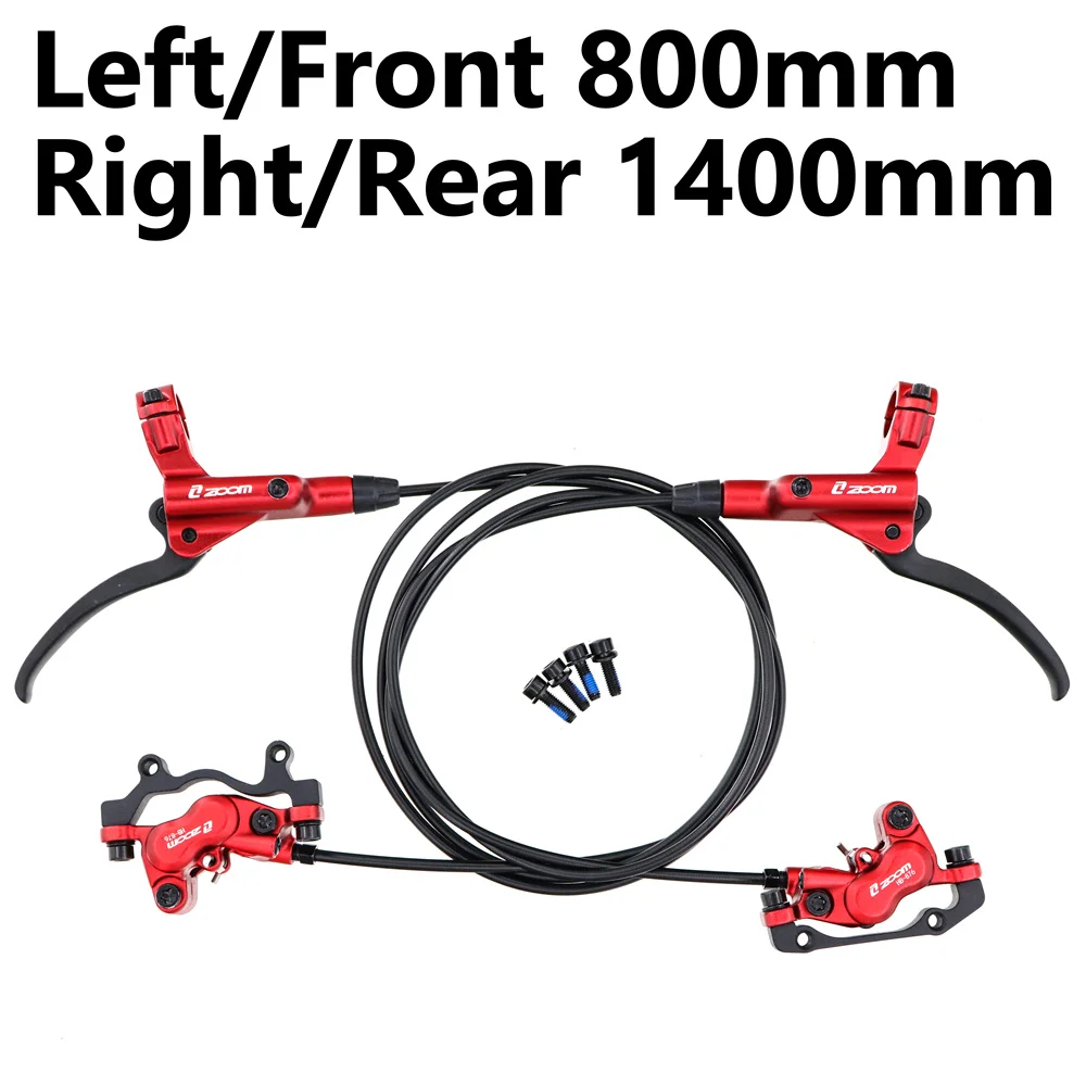 ZOOM HB876 MTB 4 Piston Hidraulic Disc Brake set 800/1400mm
