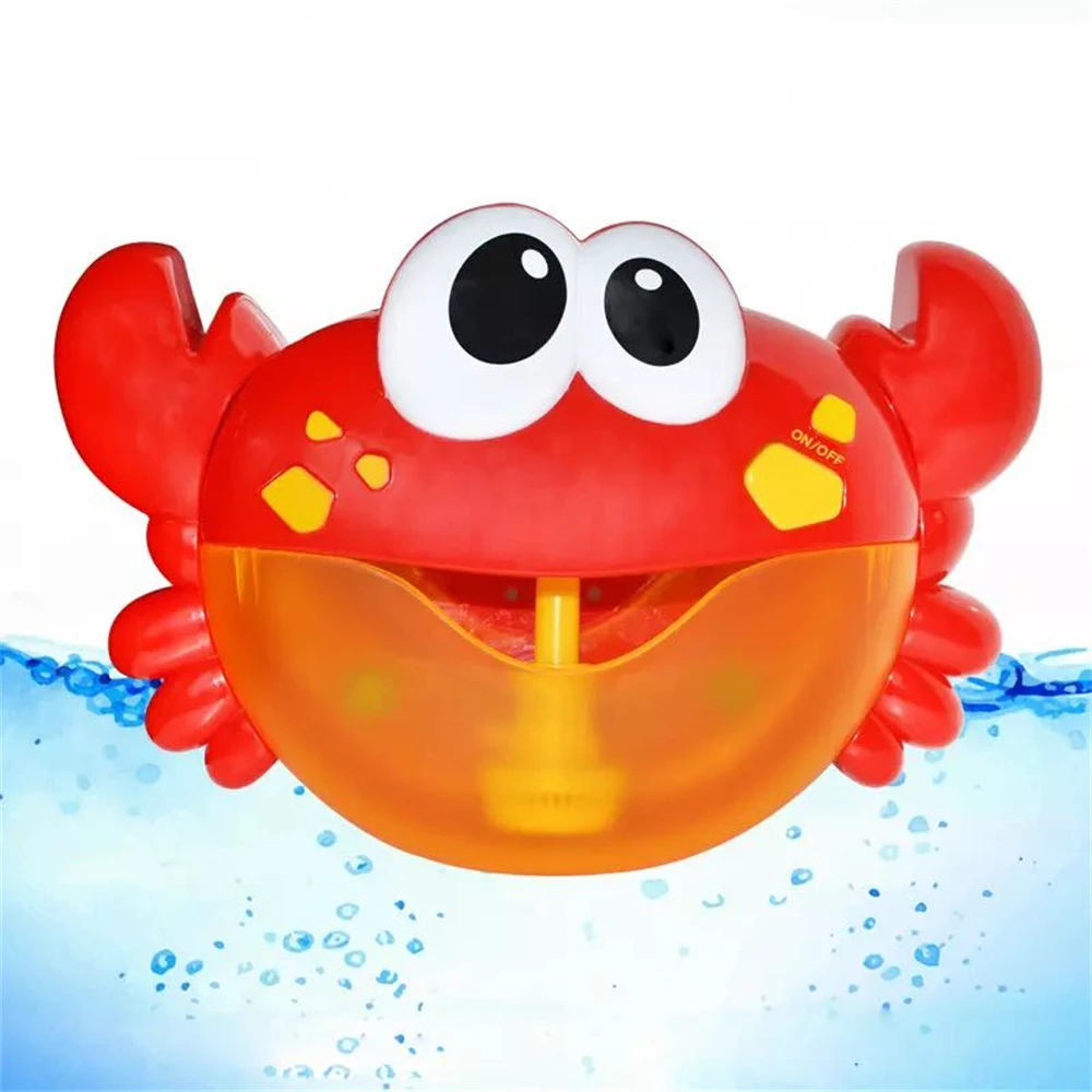 Bubble Crabs Baby Bath Toy Funny Toddler Bath Bubble Maker Pool Swimming Bathtub Soap Machine Bathroom Toys for Children Kids