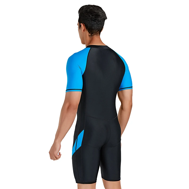 One-Piece Lycra Wetsuit for Men, Front Zip, Short Scuba Rash Guard, Swimsuit, Jumpsuit, Surfing, Swimming, Scuba Diving Skin