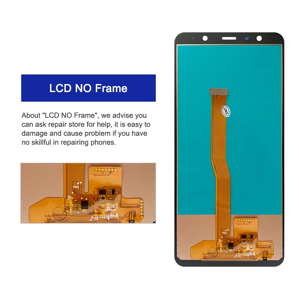 AAA+ Quality A750 LCD For Samsung Galaxy A7 2018 LCD SM-A750F A750F A750 Display With Frame Touch Screen Digitizer Replacement