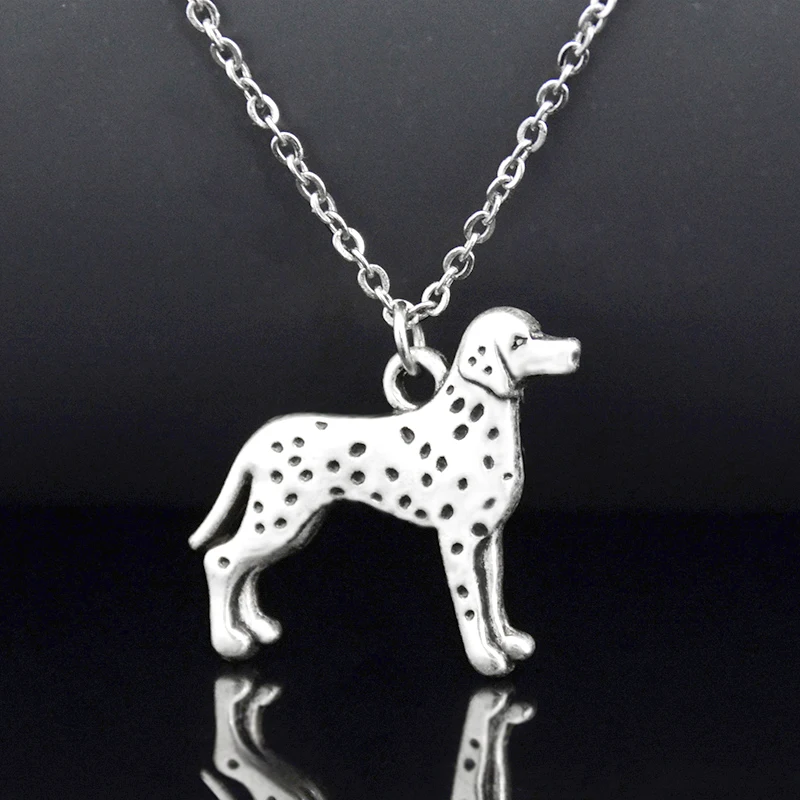 6 Style Vintage Dalmatian & Scottish Terrier & Pekingese Dog Pendant Necklaces For Women Girls Gift Cute Animal Puppy Collar