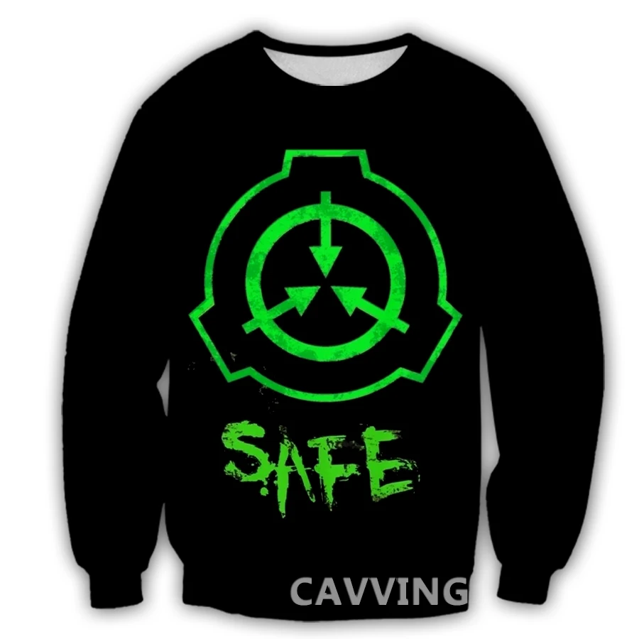 

CAVVING 3D Printed SCP Foundation Crewneck Sweatshirts Harajuku Styles Tops Long Sleeve Sweatshirts for Men/women 01