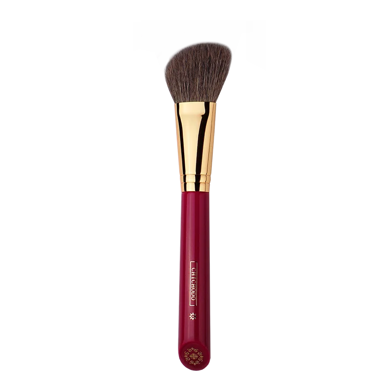 CHICHODO Makeup Brush-Luxurious Red Rose Series-High Quality Gray Rat&Horse Hair Bronzer Brush-Face Makeup Tools-Natural Hair