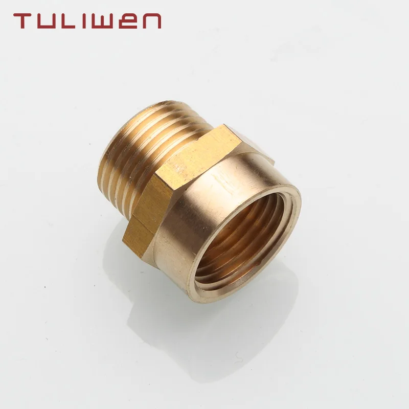 1/2” G Thread (BSP) Female to 1/2” NPT Male Connector BSP to NPT Adapter 1/2 Inch Industrial Metal Brass G Thread to Fittings