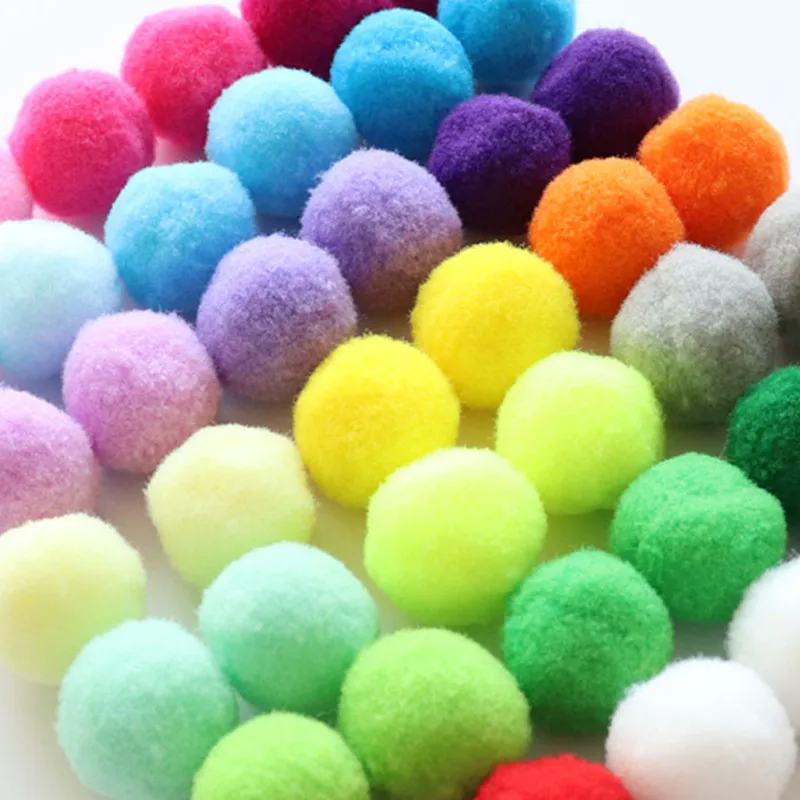 15 мм Мини пышная Нижняя помпонами из натурального Pompones Manualidades ручной работы для детей игрушки свадебный Декор DIY товары для шитья и рукоделия