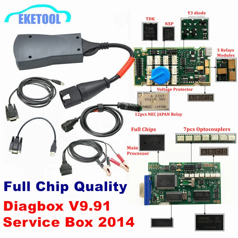 Lexia3 Full Chips Firmware 921815C LEXIA 3 PP2000 Diagbox V9.91 V7.83 For Citroen/Peugeot 12 NEC Relay 7 Optocouplers