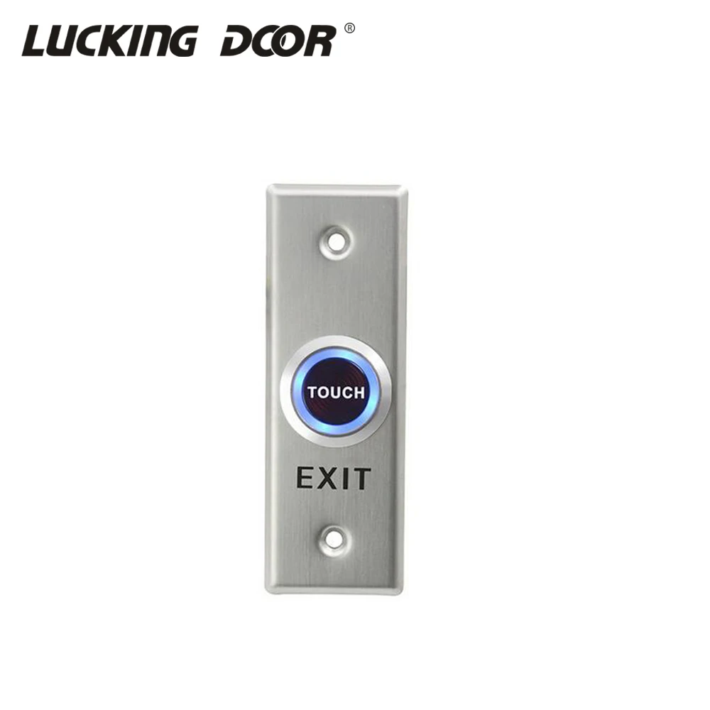 

New touch exit button switch for access control 304 Stainless Steel exit button door access control system kit