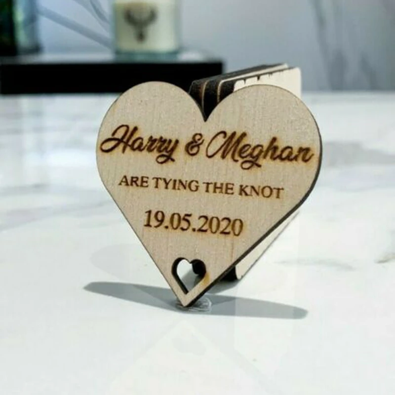 custom Personalized custom wooden save the date cards for wedding wedding favors magnet gift wedding souvenir guests