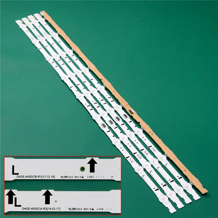 LED TV Illumination For Samsung UA40J5170AS UA40J5500AK UA40J5500AW LED Bar Backlight Strip Line Ruler D4GE-400DCA-R1 400DCB-R2