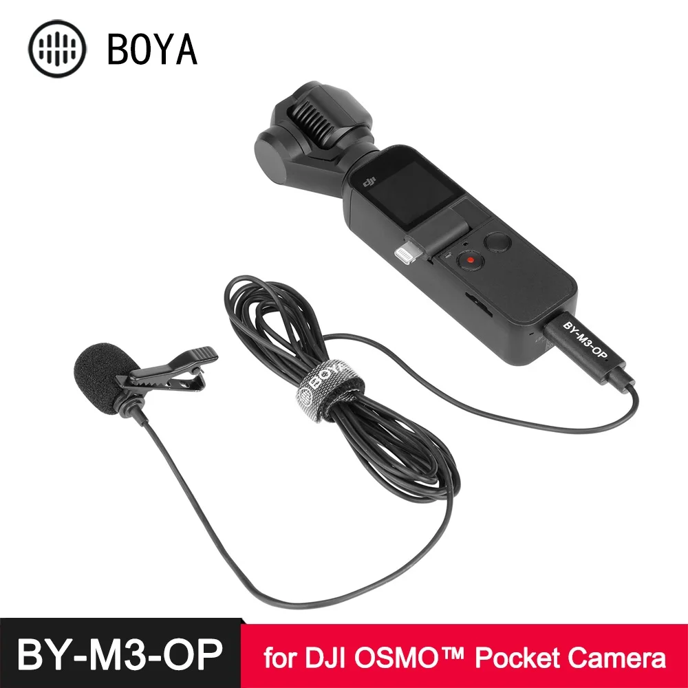 

BOYA BY-M3OP USB Type-C цифровой петличный микрофон для DJI OSMO Карманный стабилизатор видео карданный Vlog Запись видео микрофон