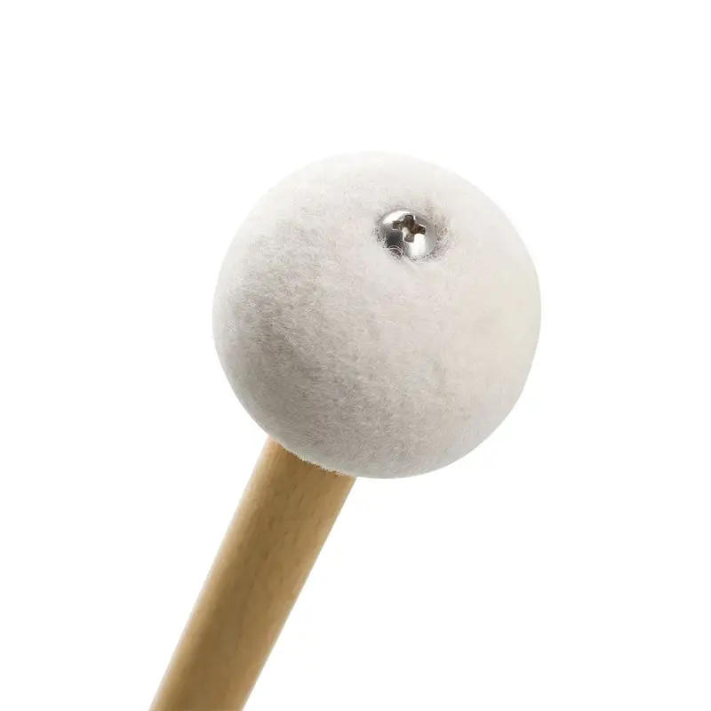 2 Pcs Mallet Timpani Multi-Purpose Felt Mallet Replacement Soft Hammer Sticks With Soft Hammer Felt Head