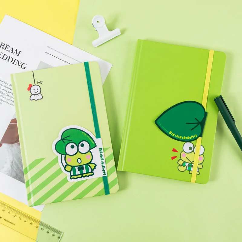 Kingbor A5 Hardcover Boek Groen Donkergroen Cartoon Dagboek Boek Boekje Horizontale Lijn Boek Kasboek Notebook