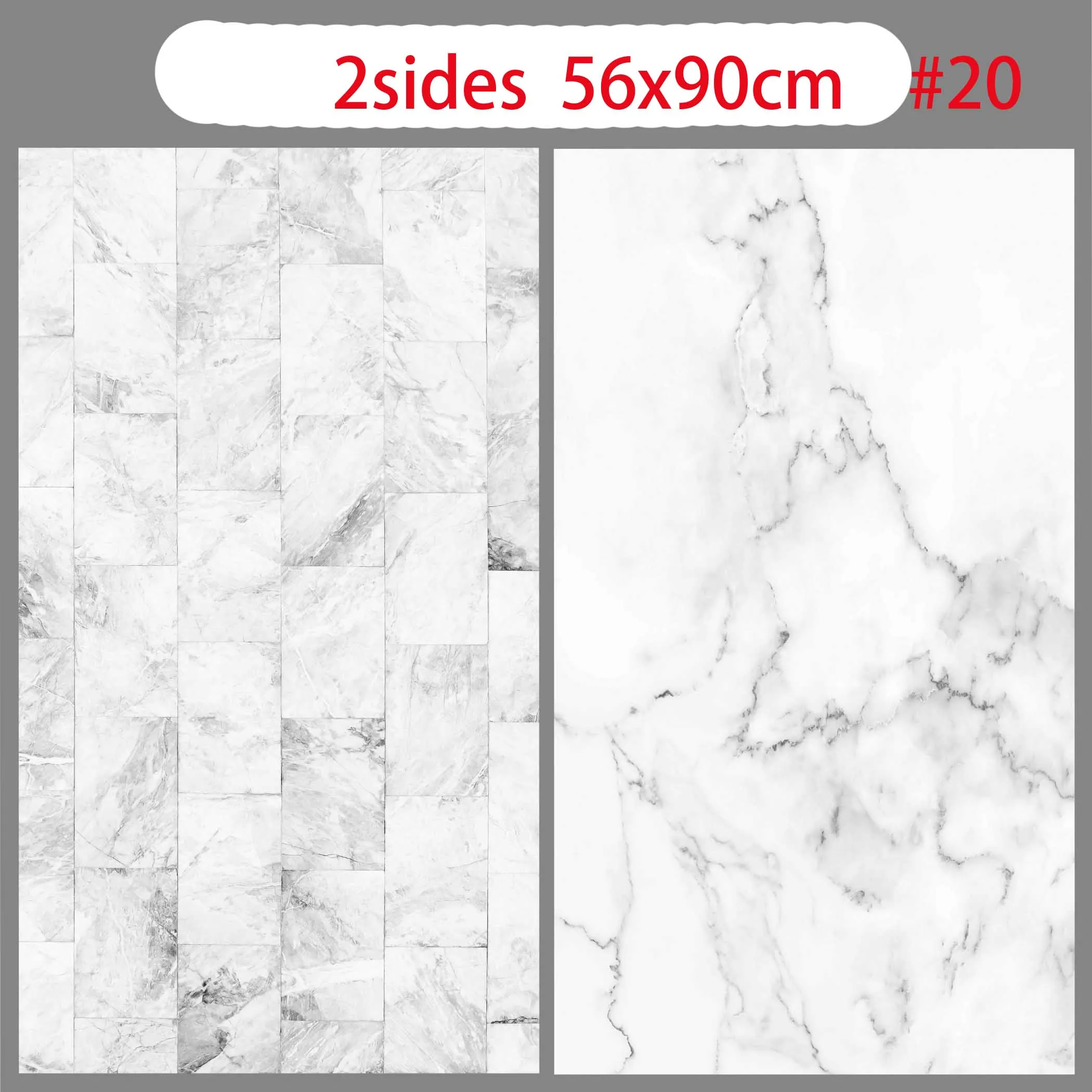 Rectangle Marble Photo Studio Backgrounds 57x87cm 2sides PVC Cover Waterproof Paper Backdrops Wood Marble Wall Printing