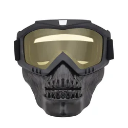 Máscara de calavera para disparar Paintball con gafas de visión nocturna, máscara táctica militar a prueba de explosiones, máscara de juego de guerra CS antiimpacto