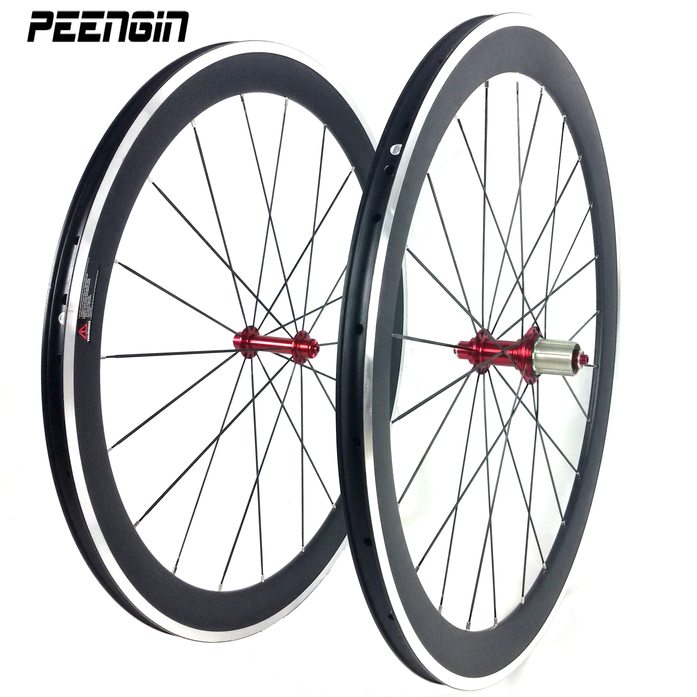 Carbon Alloy Clincher Wheelset 50mm 700C Cycling OEM Road Wheels 23mm/25mm Wide ODM Factory Sales Nice Quality 2 Years Warranty