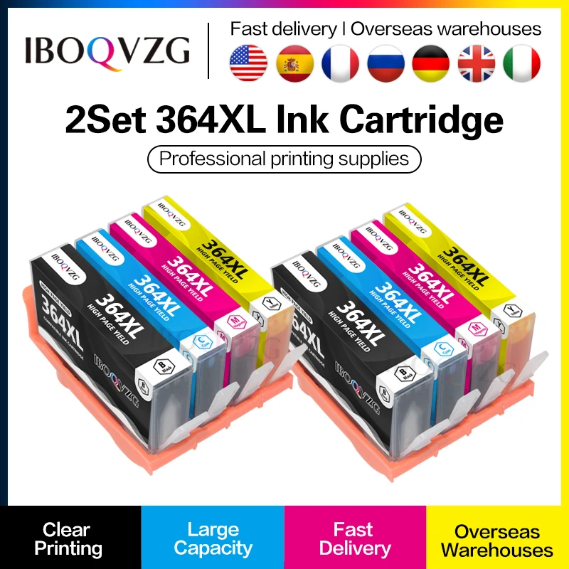 4 Color Compatible Ink Cartridge For HP364 364 XL For HP 364 3070A 3520 3522 4620 4622 5511 5512 5514 5515 5520 5522 5524 6515