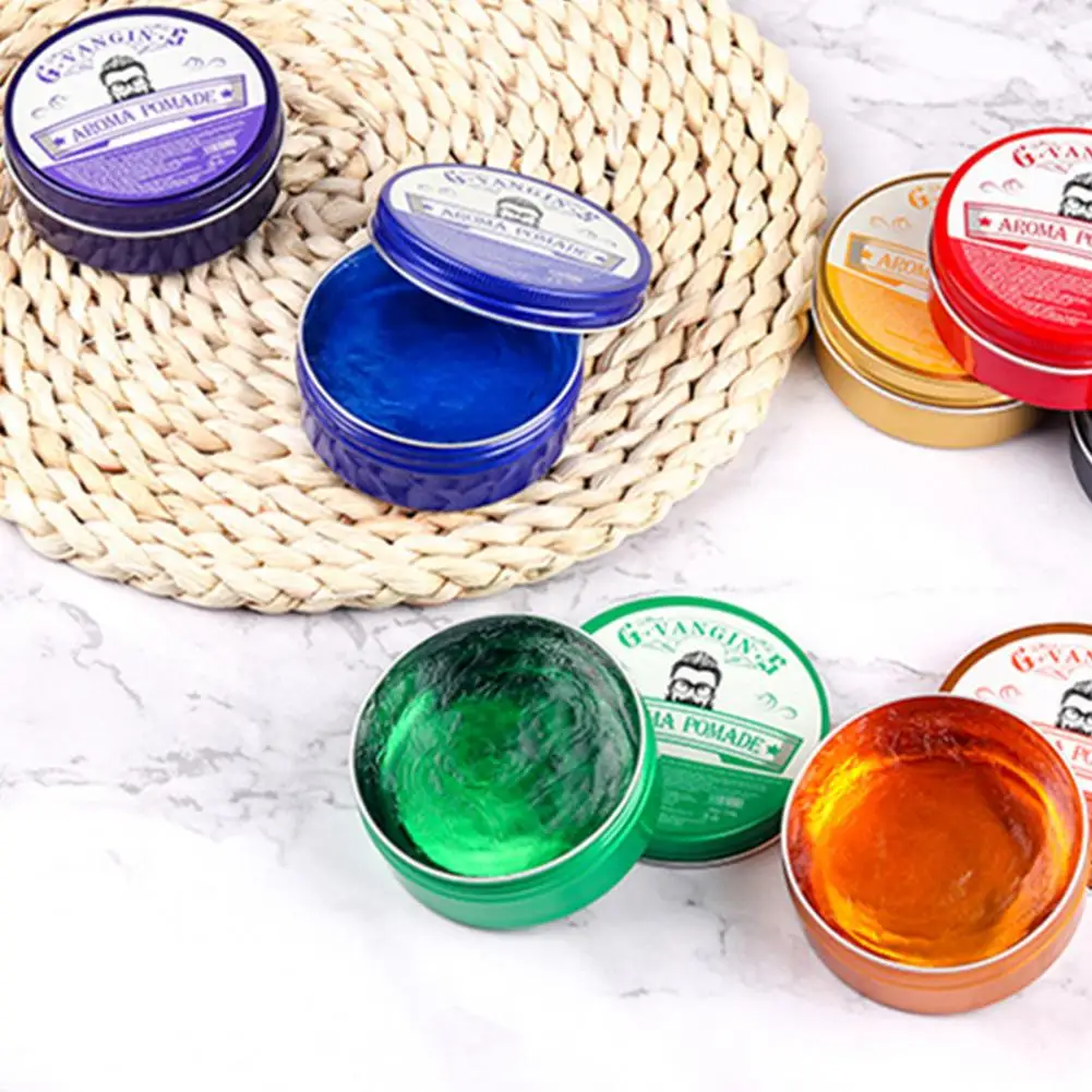 150g Water Soluble Hair Styling Wax Colorful Pomade Men Hair Strong Style Restoring Wax Hairdressing Styling Tool