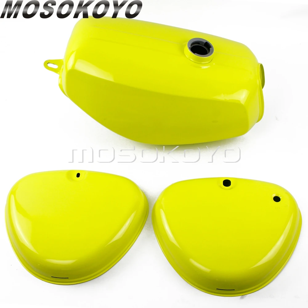 3pcs Motorcycle Oil Gas Fuel Tank with Left and Right Side Cover for Simson S50 S51 S70   （200200）