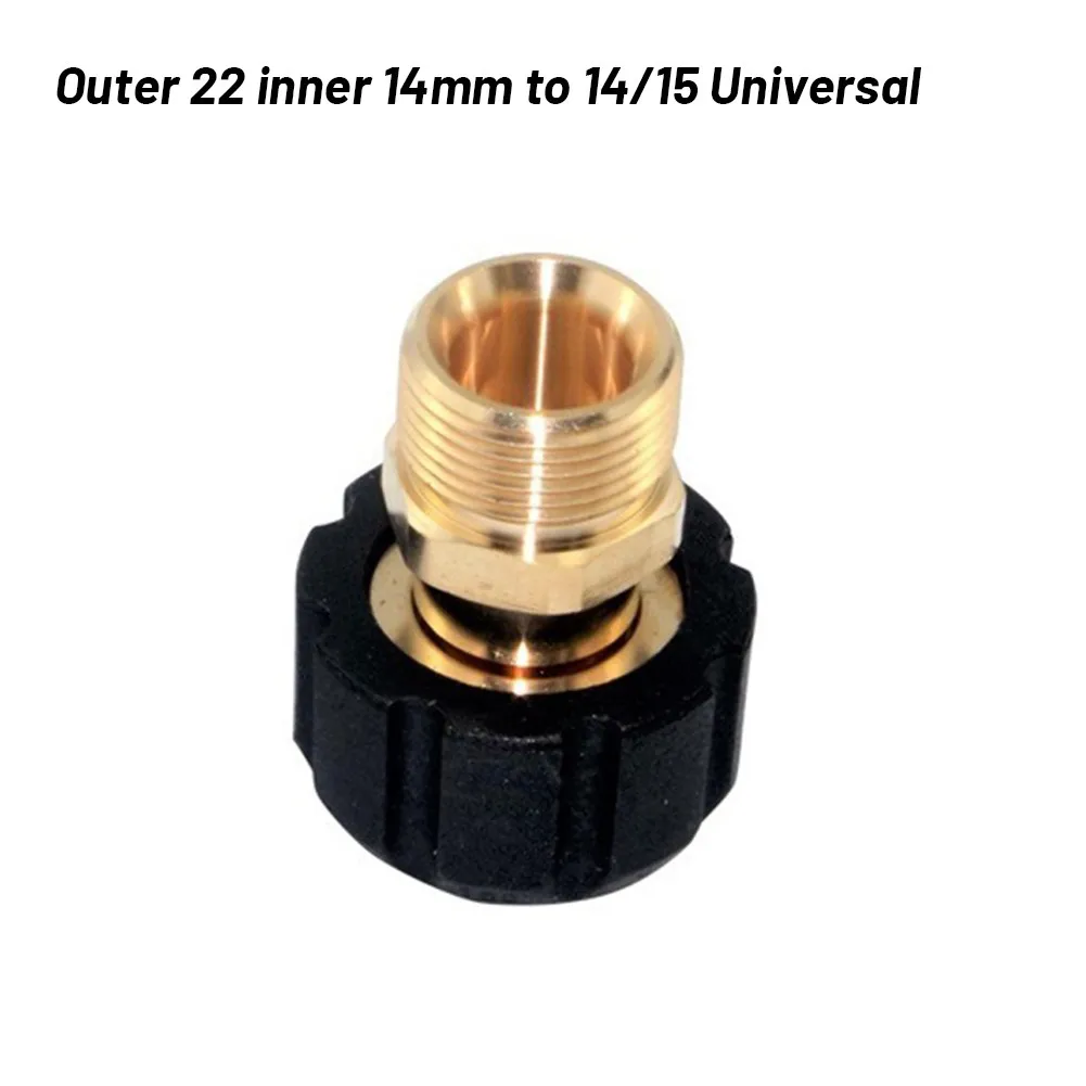 22 Inner 14/15mm Adapter Cleaner Copper Gold High Pressure Replace To M22 Inner 14/15