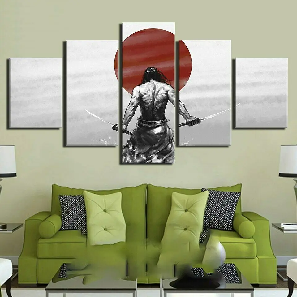 

5 Pcs Sword Modular Paintings HD Print Posters Canvas Wall Art Pictures For Living Room Home Decor