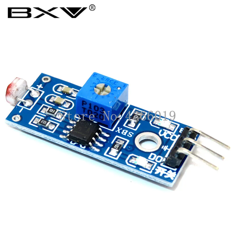 100PCS Optical Sensitive Resistance Light Detection Photosensitive Sensor Module for arduino 3pin/4pin DIY Kit