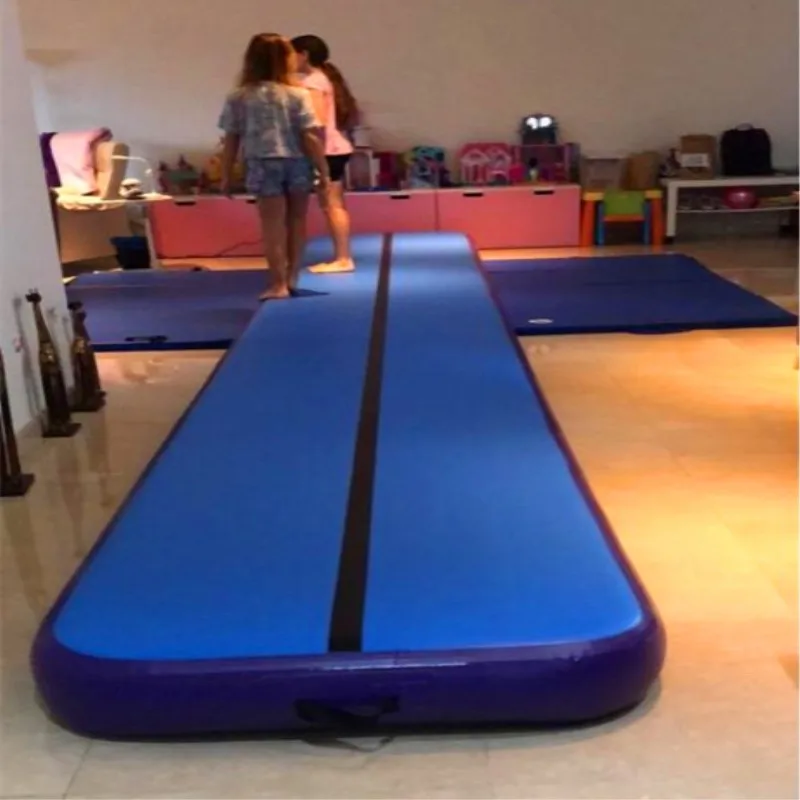 Envío Gratis pista de aire de 7x1x0,2 m, estera de caída, estera de pista de gimnasia inflable, estera de suelo de aire con bomba de aire eléctrica