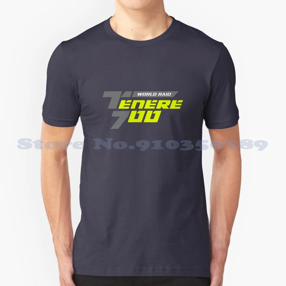 Tenere 700 Logo Gray-Yellow Black White Gray Fashion Tshirt Tenere 700 T7 Africa Twin Flames Xtz660 Xtz700