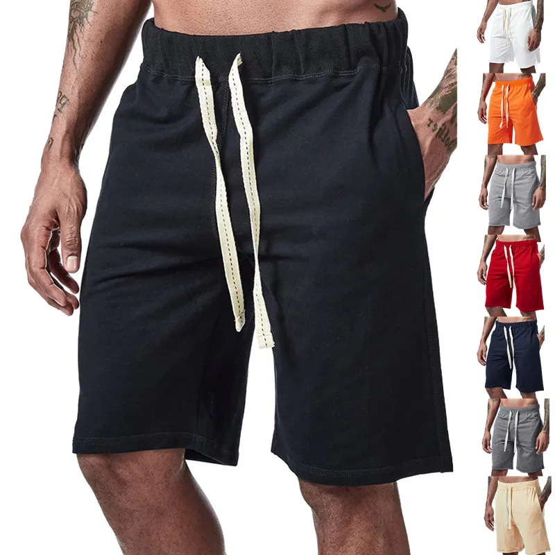 New Men Fitness Loose Sports Shorts Bodybuilding Joggers Summer Bermudas Short Pants Male Casual Fashion Beach Brand Sweatpants