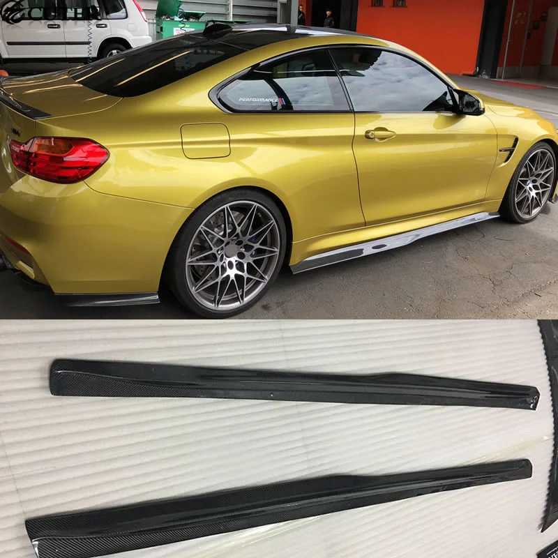 F80 M3 F82 M4 Carbon Fiber Side Skirts Rear Spoiler Car Body Kit for Bmw F80 M3 F82 M4 Psm Style 15-17